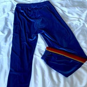 Aviator Nation sweatpants. Size small. Classic velvet. Electronic Blue